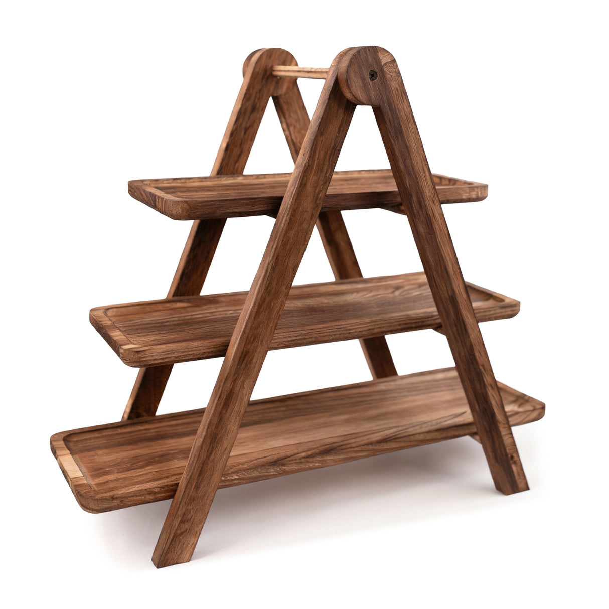 Drewniana patera 3-poziomowa Rustykalna