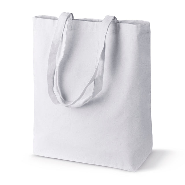 Torba bawełniana 380x80x420mm Biała Uchwyt: 70cm