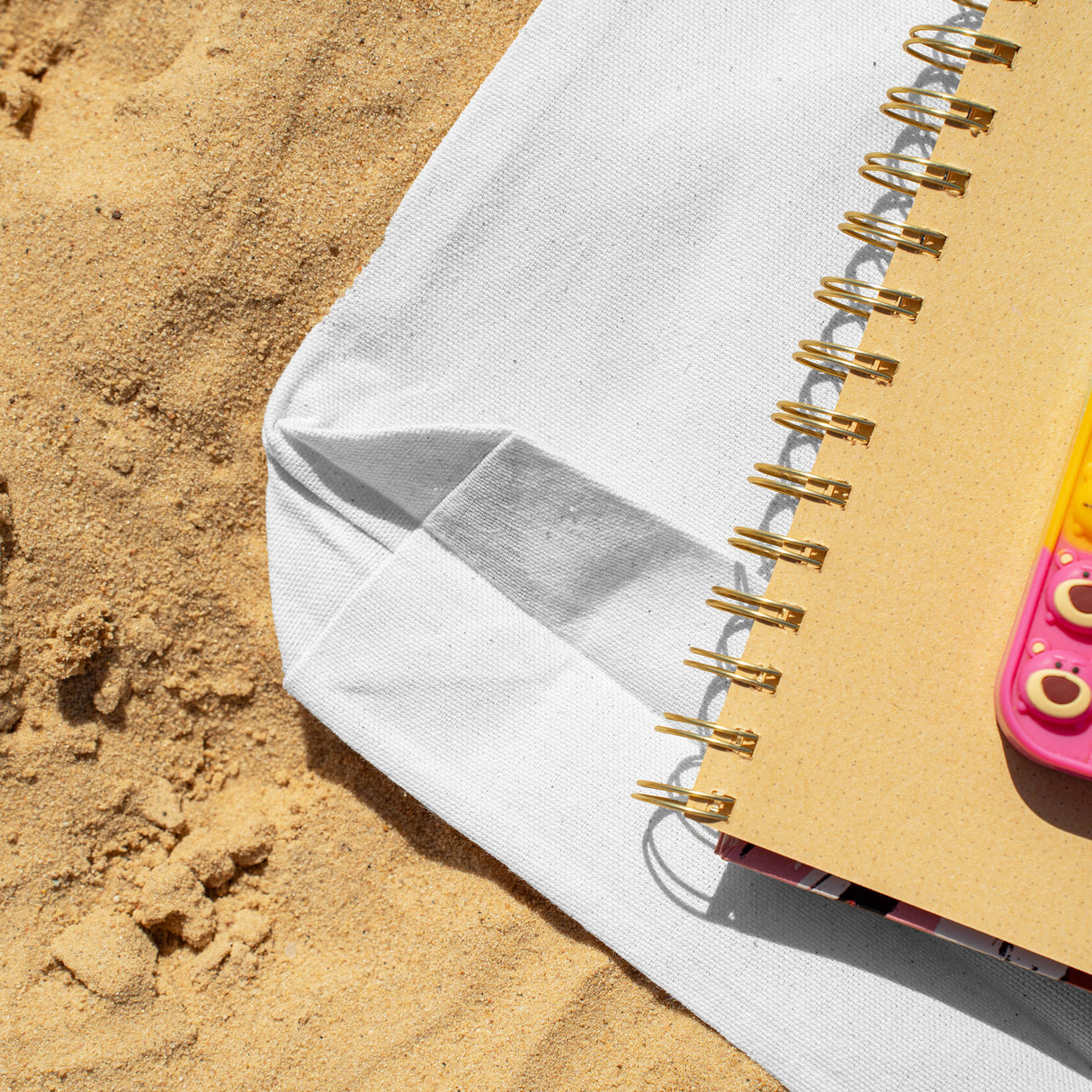 Torba bawełniana 380x80x420mm Biała Uchwyt: 70cm