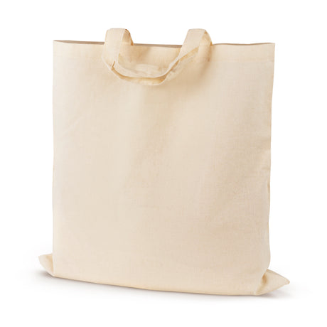 Torba bawełniana 380x420mm z Zieloną Kieszonką Uchwyt: 35cm - Ecru