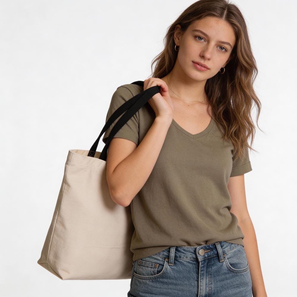 Torba Bawełniana 500x100x400mm Ecru