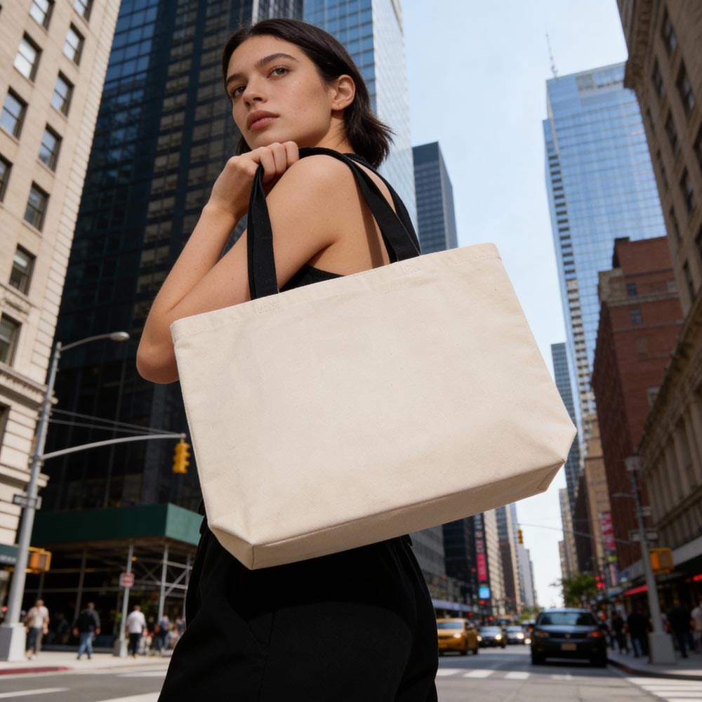 Torba Bawełniana 500x100x400mm Ecru