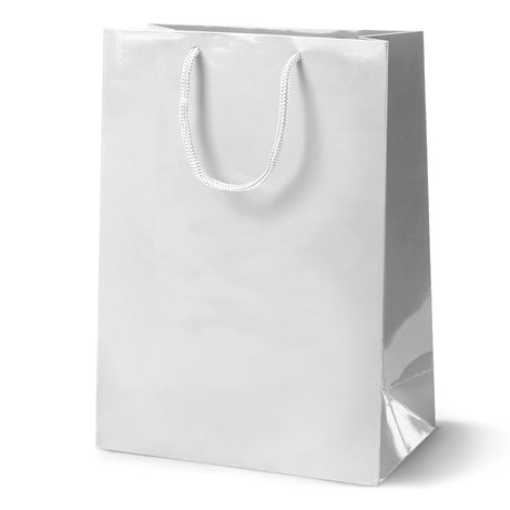 Torba Laminowana z Uchwytem Sznurkowym 300x100x400mm - Biała