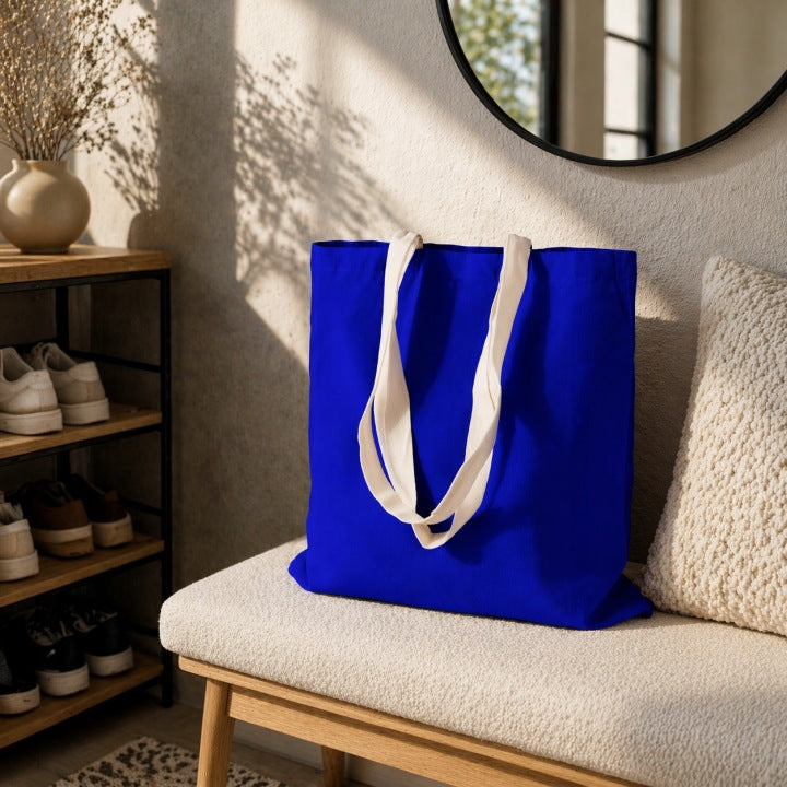 Torba Bawełniana 380x420mm Chabrowa