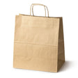 Torba papierowa z uchwytem skręcanym 340x200x350mm Brązowa