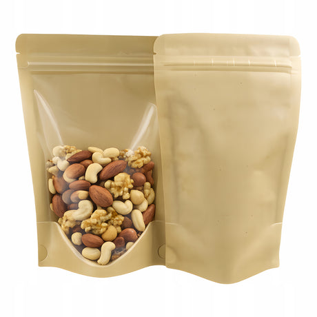 Torebka Papierowa Typu Doypack z Okienkiem