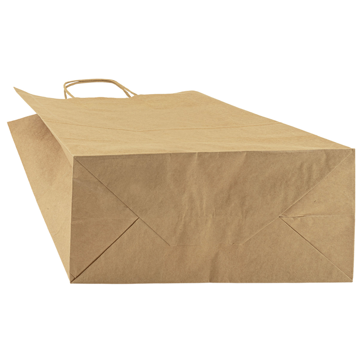 Torba papierowa z uchwytem skręcanym 360x330x320mm Brązowa