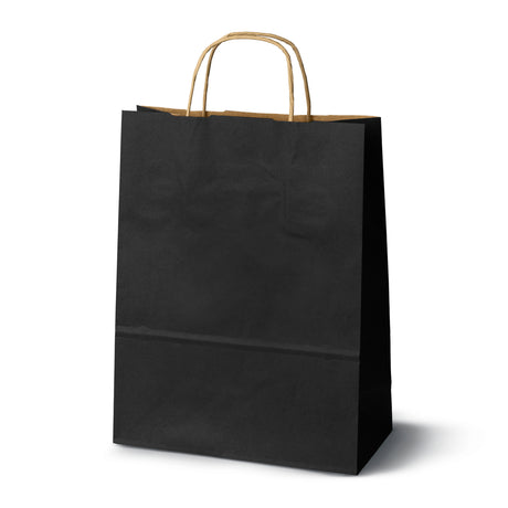 Paper Bag with Twisted Handle 240x100x320mm Black