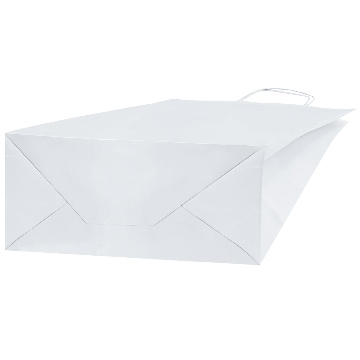 Torba papierowa z uchwytem skręcanym 300x170x425mm Biała