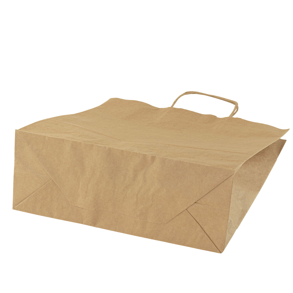 Torba papierowa z uchwytem skręcanym 320x120x410mm Brązowa