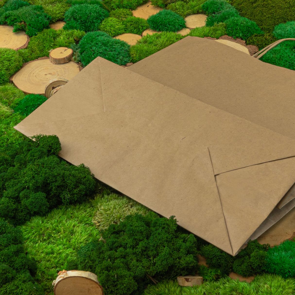 Torba papierowa z uchwytem skręcanym 400x180x390mm Brązowa