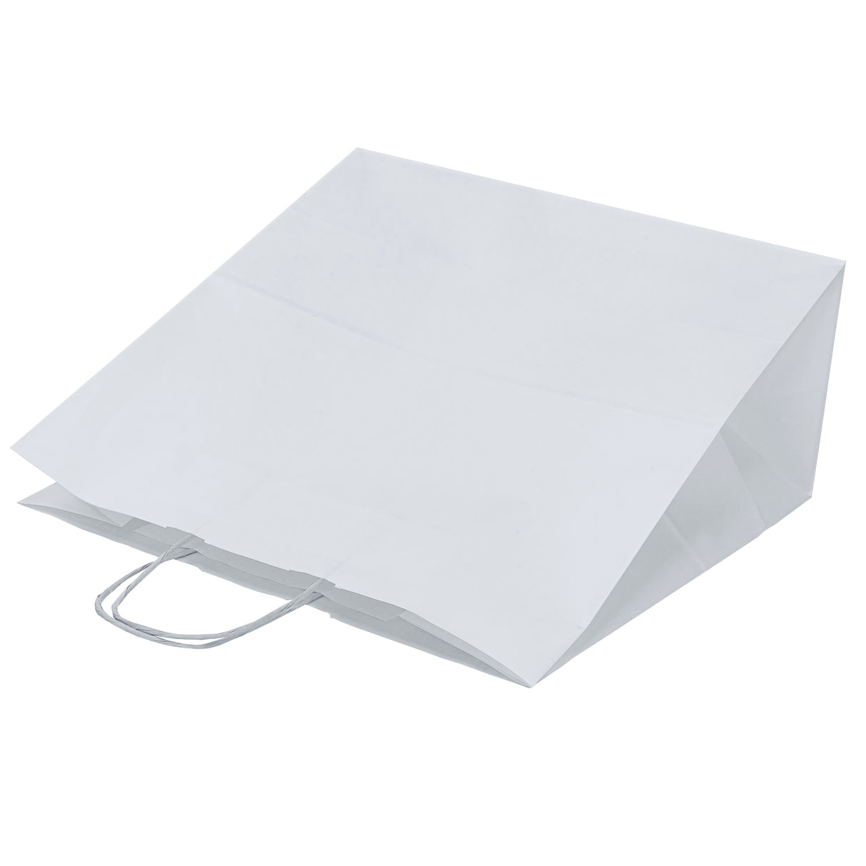 Torba papierowa 400x180x390mm z uchwytem skręcanym BIAŁA