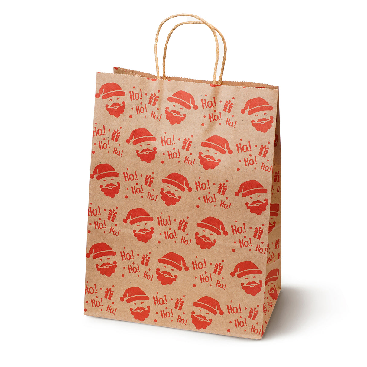 Torba papierowa świąteczna 210x110x270mm Merry Christmas Renifer 4szt.