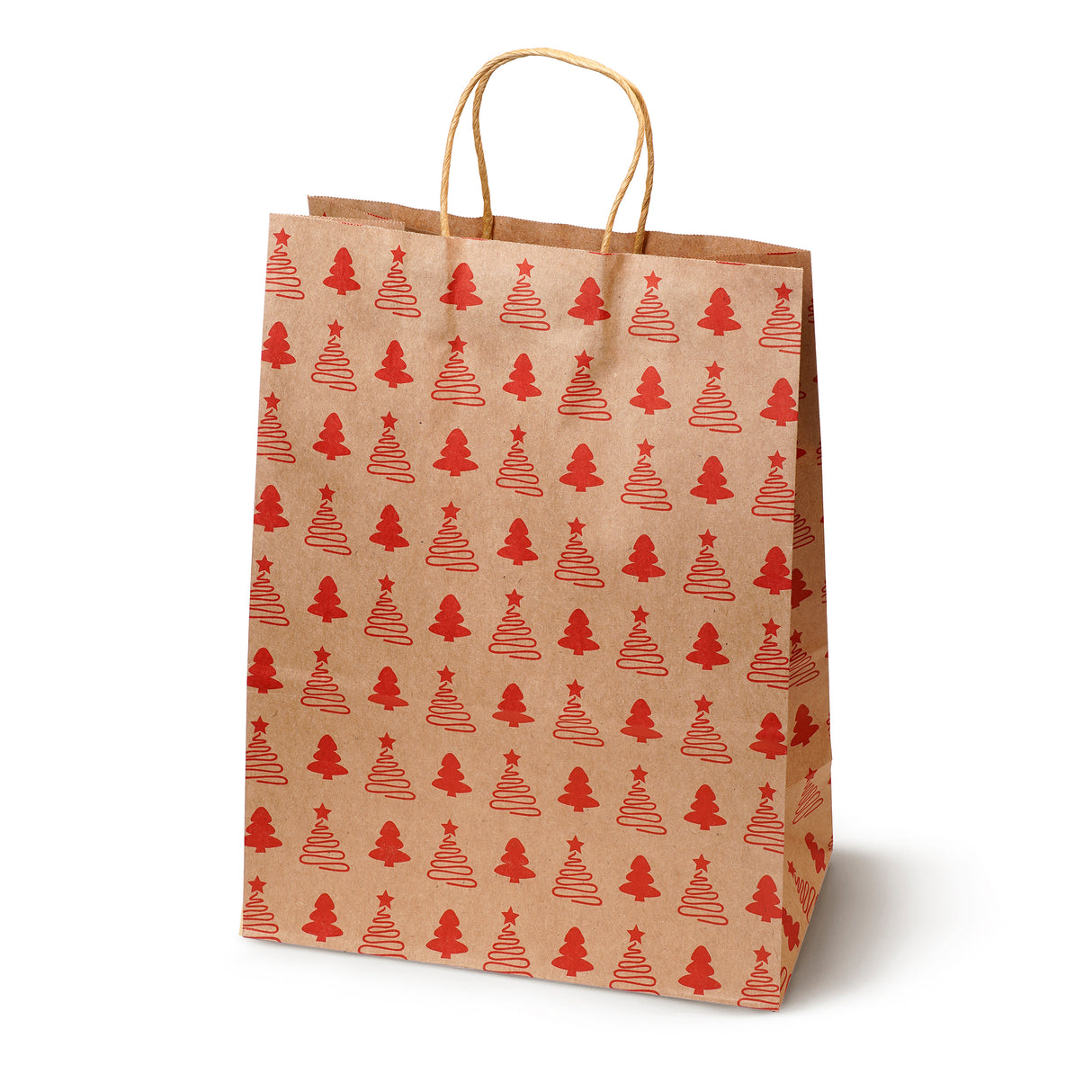 Torba papierowa świąteczna 260x120x330mm Merry Christmas Renifer 4szt.