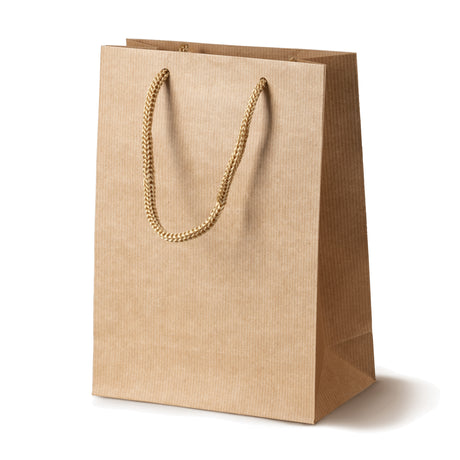 Torba papierowa 240x90x320mm ECO prestige - Brązowa