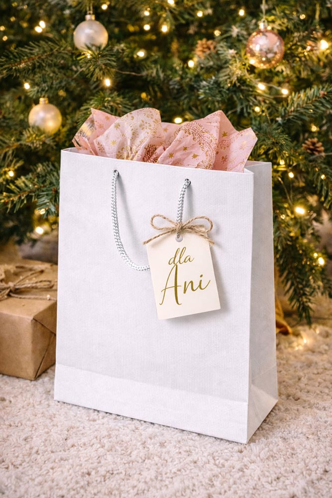 Torba Papierowa ECO Prestige 240x90x320mm Biała