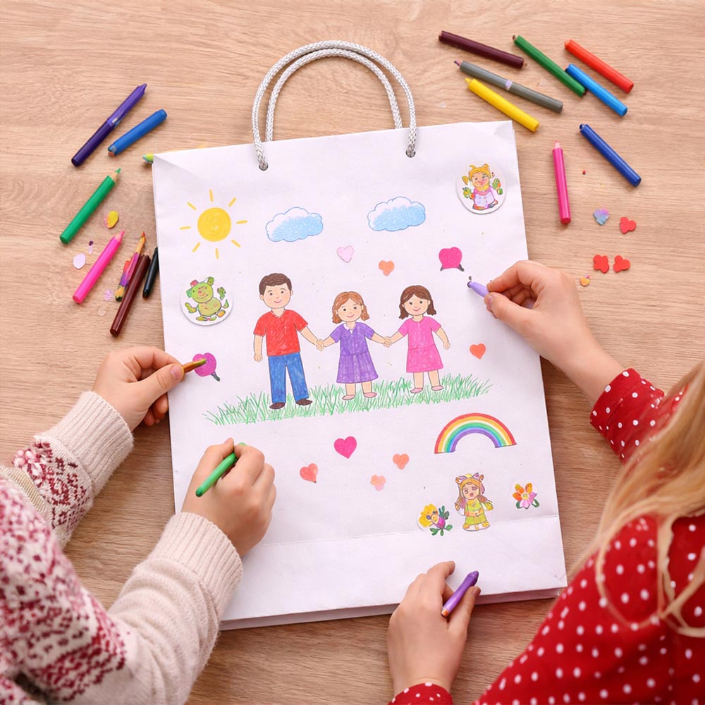 Torba Papierowa ECO Prestige 240x90x320mm Biała