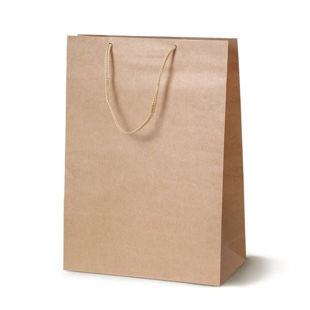 Torba papierowa ECO Prestige 300x100x400mm Brązowa