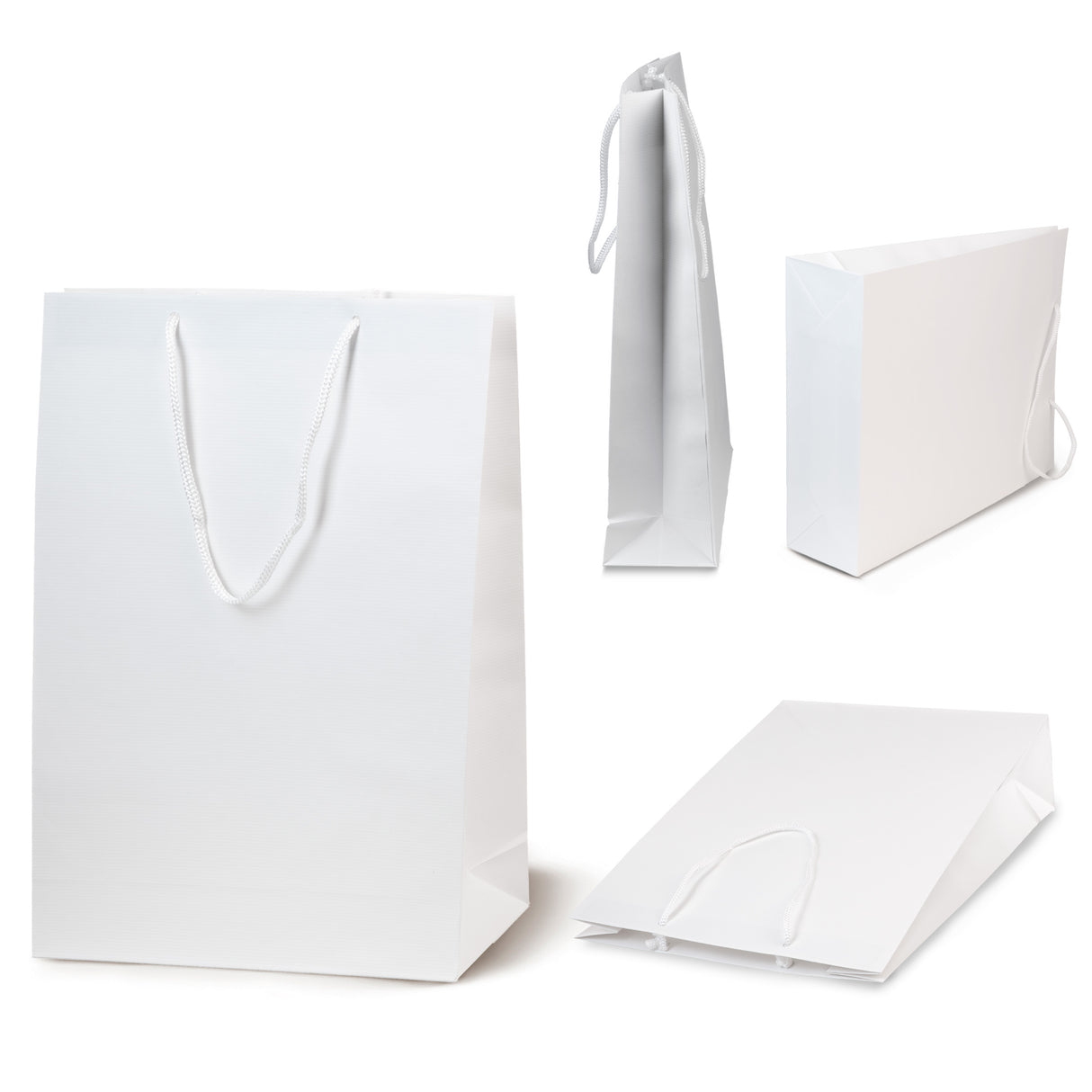 Torba Papierowa ECO Prestige 300x100x400mm Biała