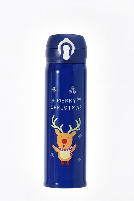 Termos granatowy Renifer 500ml