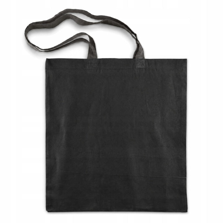 Torba Bawełniana 380x420mm Czarna Uchwyt: 70cm