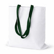 Torba Bawełniana 380x420mm Biała Uchwyt Zielony: 70cm