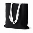 Torba Bawełniana 380x420mm Czarna Uchwyt: Biały 70 cm
