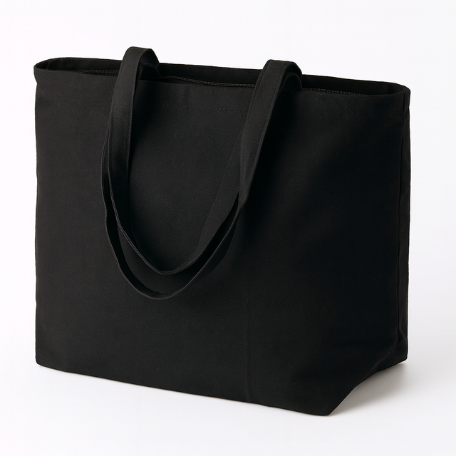 Torba Bawełniana 500x150x380mm Czarna Uchwyt: 70cm