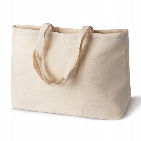 Torba bawełniana 450x120x350mm Ecru Uchwyt: 70cm
