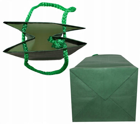 Torba papierowa ECO prestige 110x90x400mm Ciemnozielona