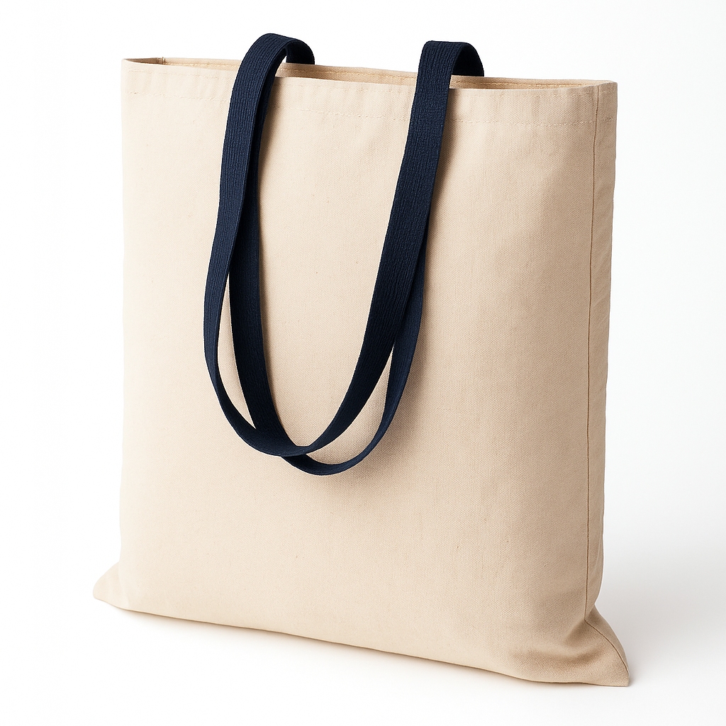 Torba bawełniana 380x420mm Uchwyt Granatowy: 70cm