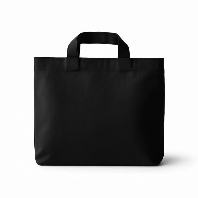 Torba bawełniana 440x100x440mm Czarna Uchwyt: 35cm