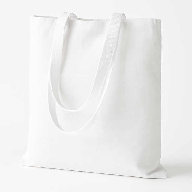 Torba bawełniana 380x420mm Biała Uchwyt kaletniczy: 70cm