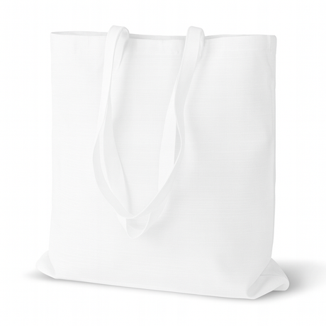 Torba bawełniana 380x420mm Biała garsonka Uchwyt: 70cm