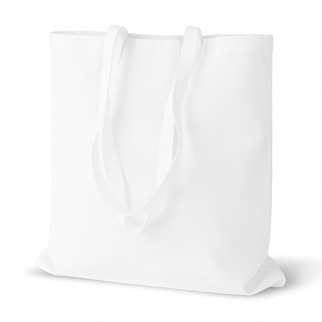 Torba bawełniana 380x420mm Biała garsonka Uchwyt: 70cm