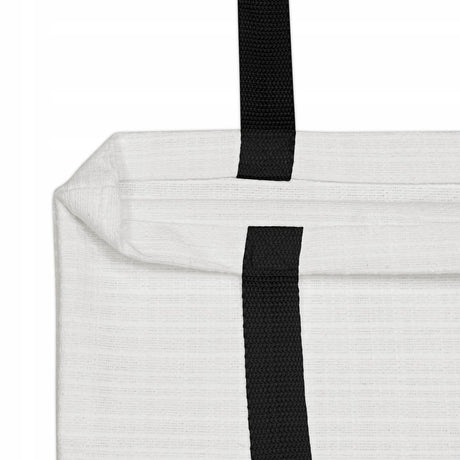 Torba bawełniana 380x420mm Biała garsonka Uchwyt czarny kaletniczy: 70cm