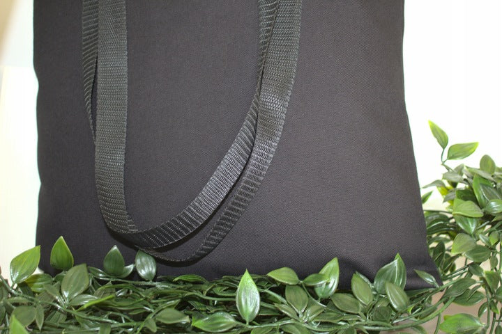 Torba bawełniana 380x420mm Czarna Uchwyt kaletniczy: 70cm