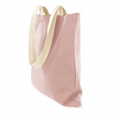 Torba bawełniana 380x420mm Różowa Uchwyt: 70cm