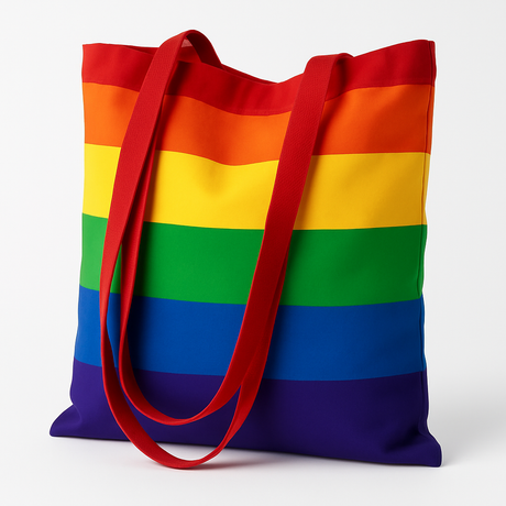 Torba bawełniana 380x420mm Wielokolorowa Uchwyt: 70cm