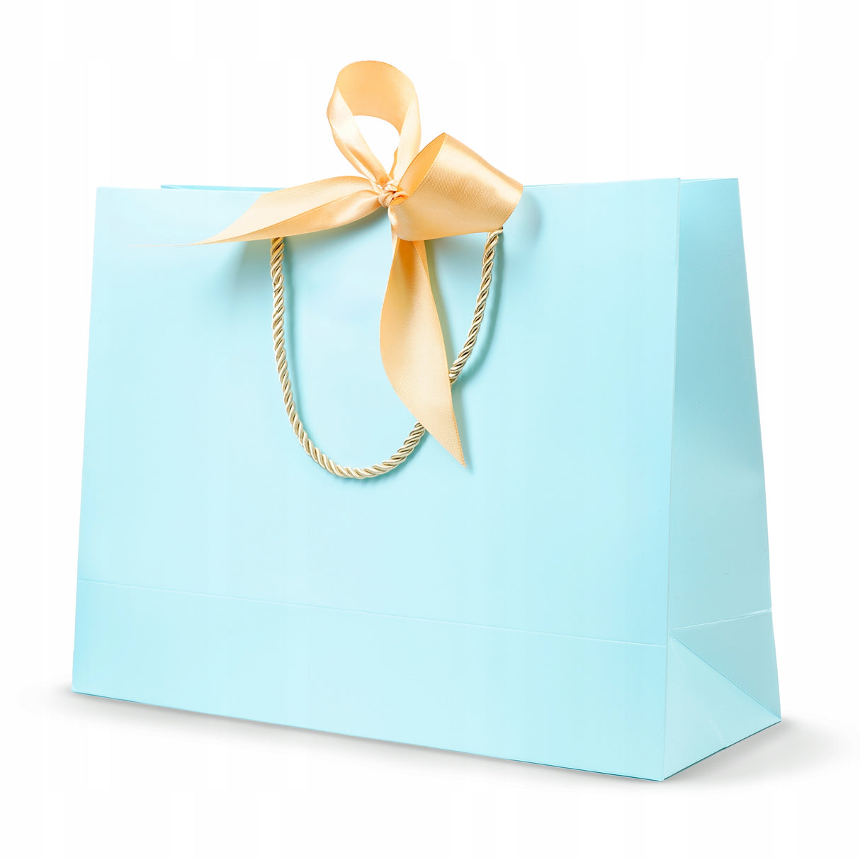 Torba laminowana z wstążką Błękitna 5szt.