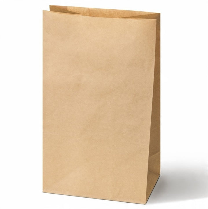 Torba papierowa klockowa 160x80x270mm Brązowa