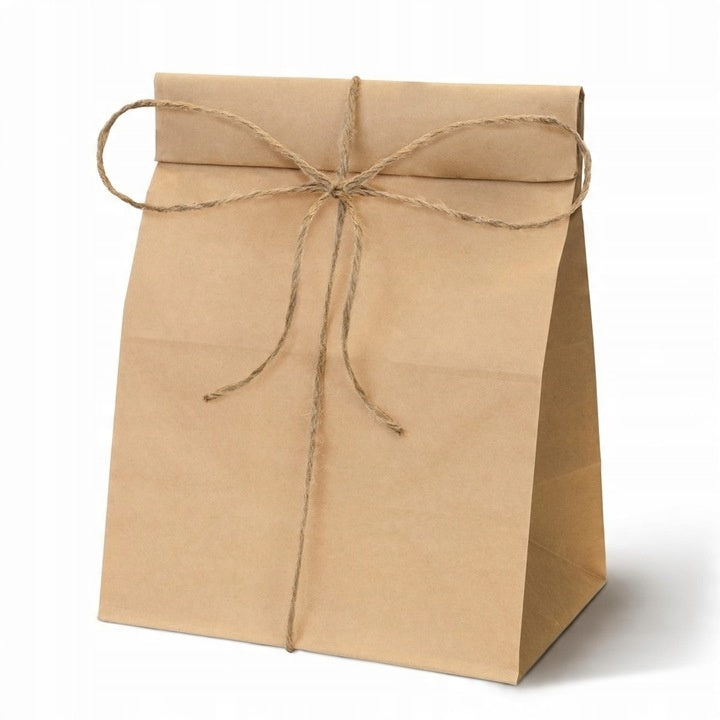 Torba papierowa klockowa 160x80x270mm Brązowa