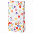 Torba papierowa klockowa 130x30x170mm kolorowe konfetti 30szt.