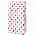 Torba papierowa klockowa 130x80x235mm kolorowe kropki 25szt.