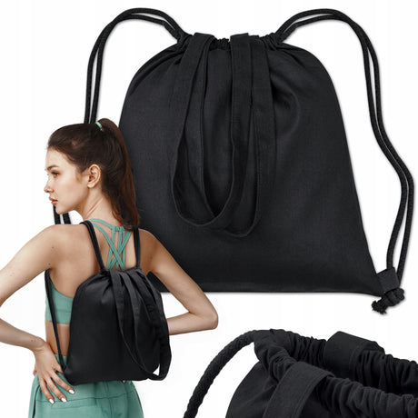 Torbo-Plecak CZARNY torba plecak sportowy 420x380mm