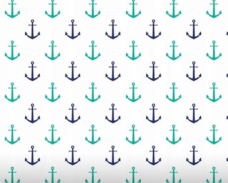 Tkanina Bawełniana Kotwice 135g 1mb