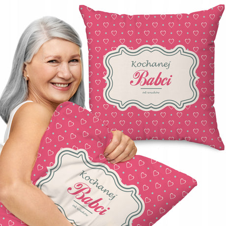 Poduszka na Dzień Babci - Kochanej Babci Prezent na Dzień Babci