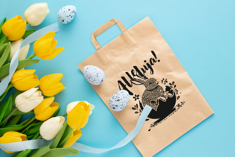 Torba papierowa 50szt. 320x160x390mm BRĄZOWA ALLELUJA LOGO 50szt.