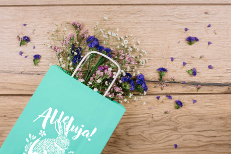 Torba papierowa 180x80x225mm Zielony Pastel ALLELUJA 50szt.