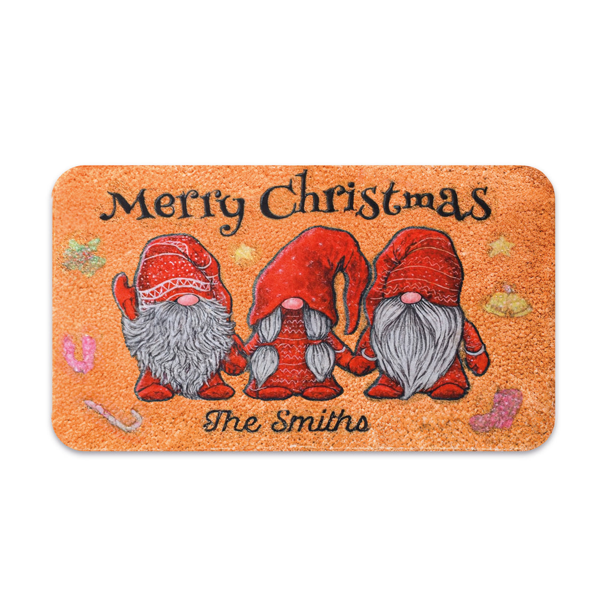 Dywanik świąteczny Krasnale Merry Christmas